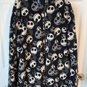 Black Skull Patterned Women's Shirt
